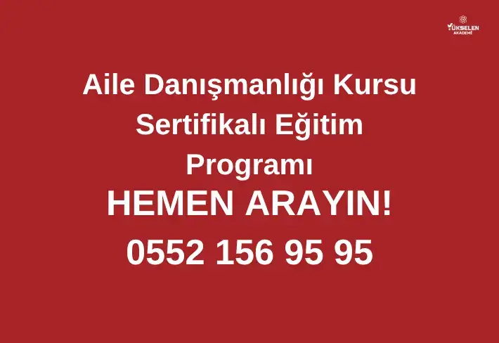 aile danışmanlığı meb onaylı sertifika