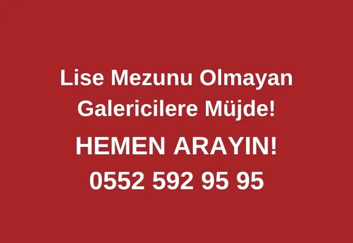 Lise Mezunu Olmayan Galericilere Müjde